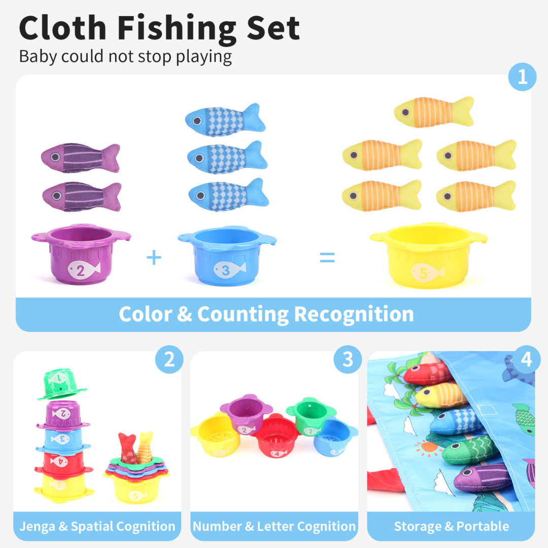 Little FishPond - Interactief Visspel voor Peuters - Sensory Speelgoed