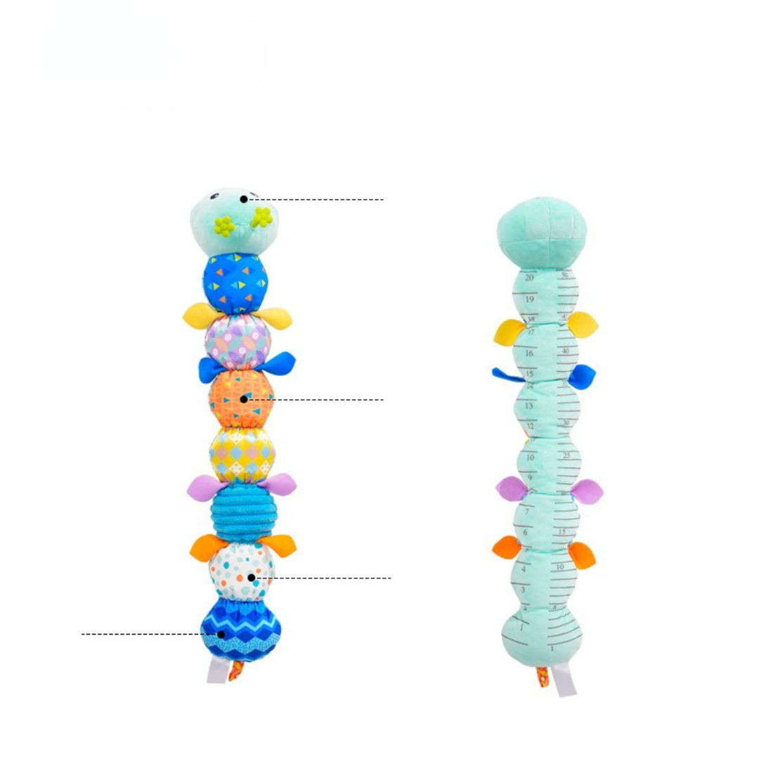 HappyHug™ Rups – Educatief & Speels - Sensorische pluche rammelaar en muziek rups