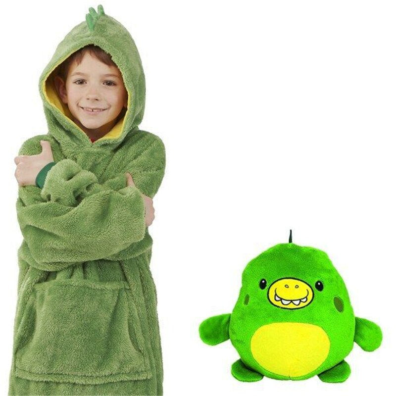 CuddleHood™ – Knuffelige Hoodie met Capuchon – Warme Multifunctionele Kindertrui