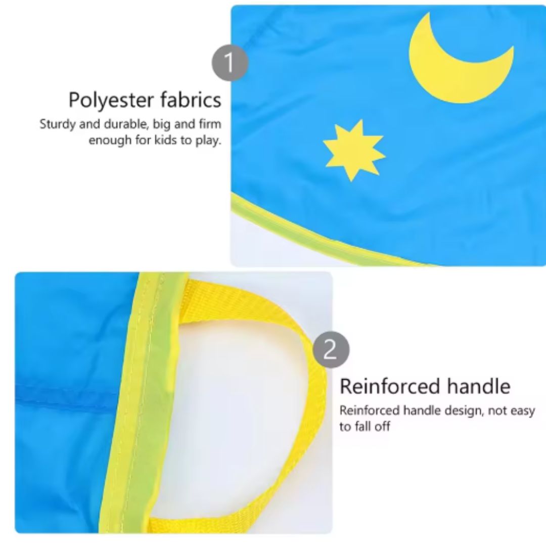TeamWave™ – Rond Speel- en Bewegingsdoek – Kindvriendelijk Groepsspel Accessoire
