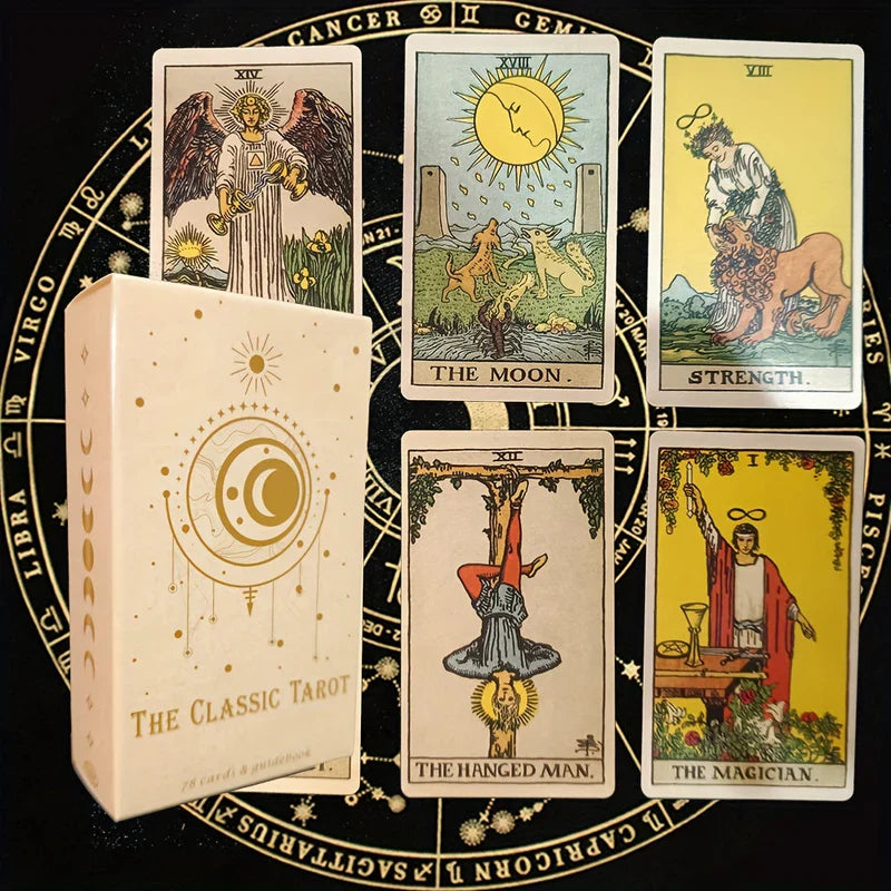 OraclePath™ – Traditionele Tarot Kaartenset – Mystieke 78-Delige Deck