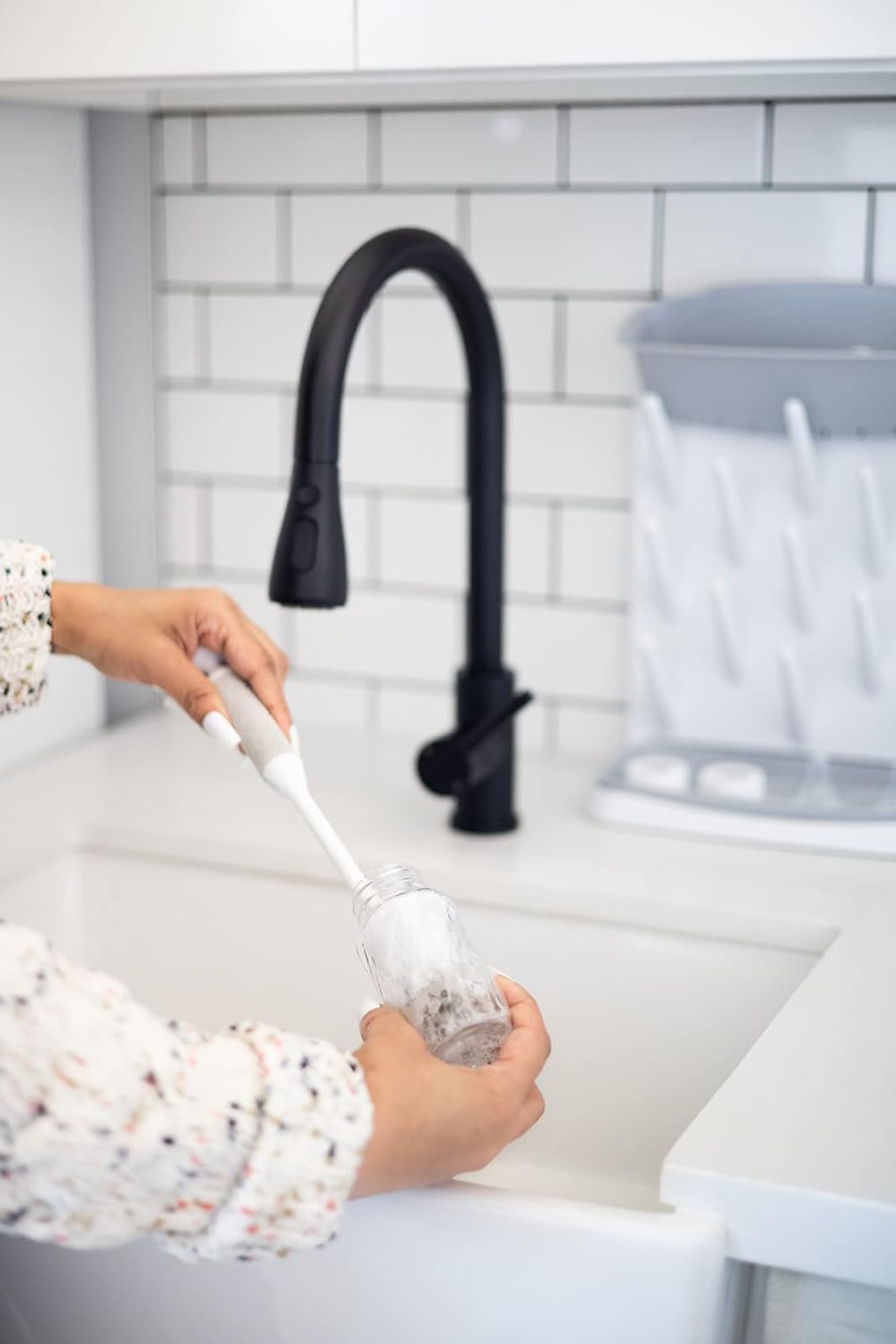 BottleBloom™ – Verticaal Flessenrek met Accessoirehouder – Ruimtebesparende Droogoplossing