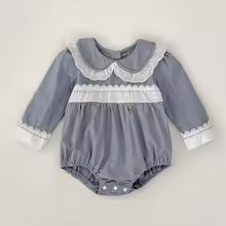 LaceHarvest™ – Vintage Set met Kanten Kraag – Baby en Peuter Outfit