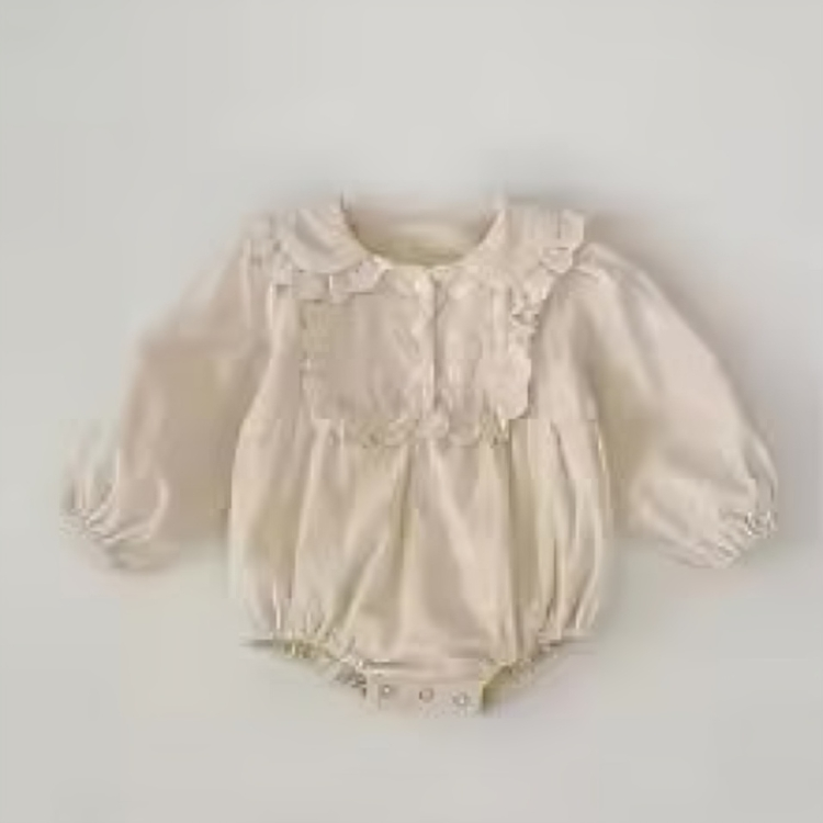 LaceHarvest™ – Vintage Set met Kanten Kraag – Baby en Peuter Outfit