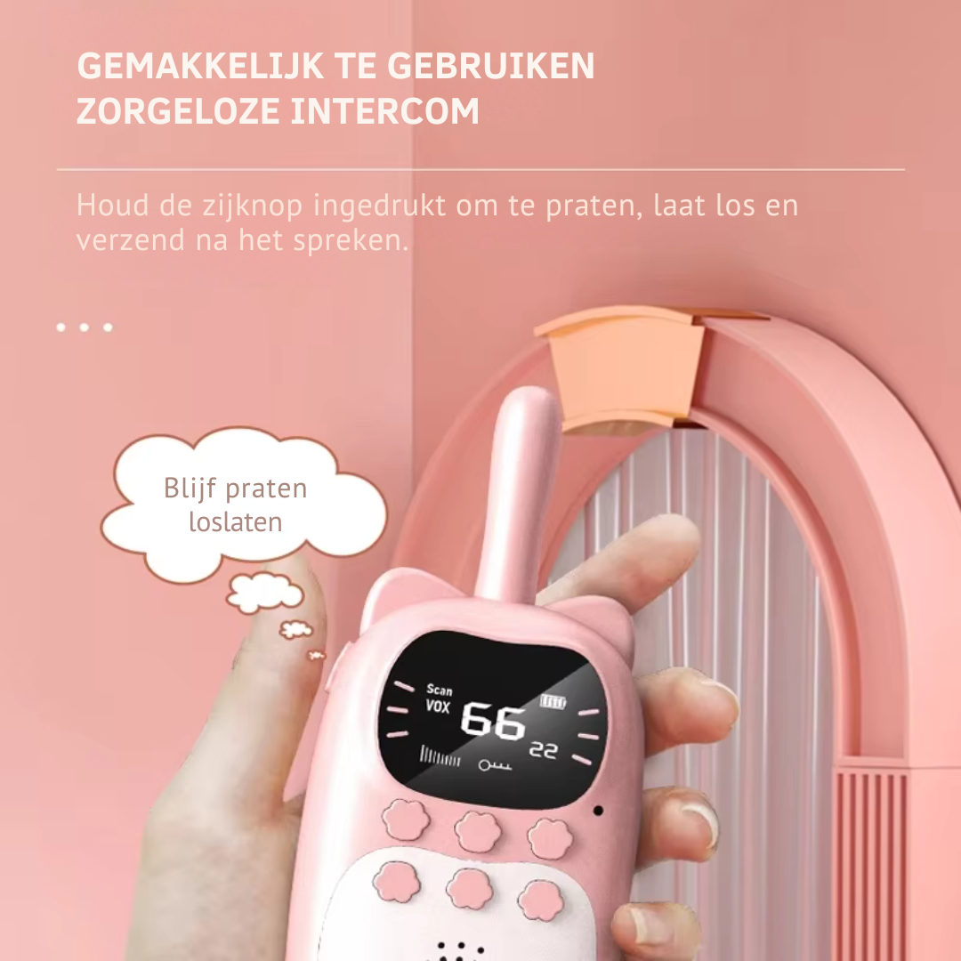 EchoBuddies™ – Oplaadbare Walkie-Talkies voor Kinderen – Avontuurlijk Communicatiespeelgoed