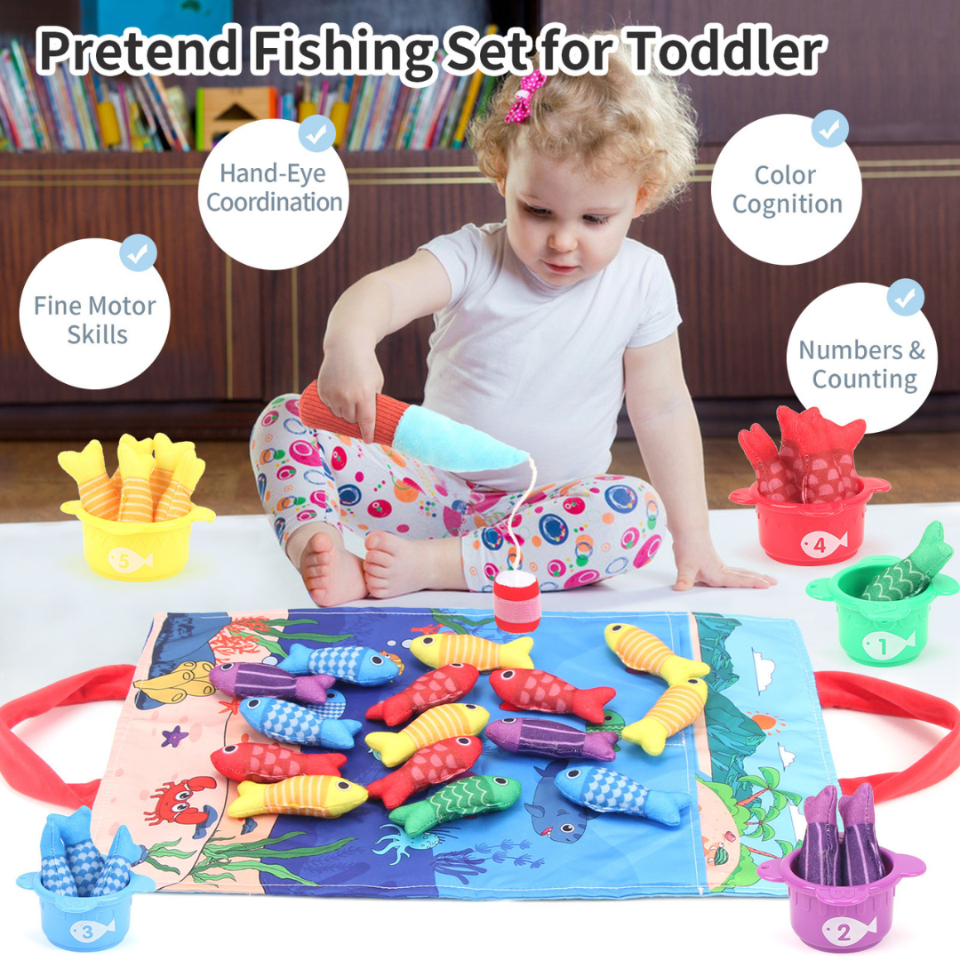 Little FishPond - Interactief Visspel voor Peuters - Sensory Speelgoed