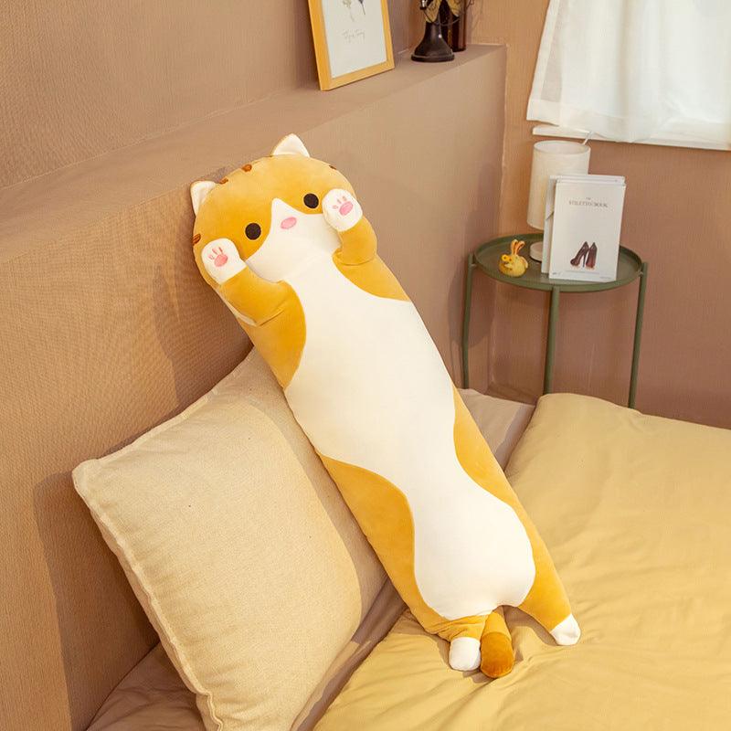 SnugBuddy™ – Langwerpig Kussen met Cartoonprint – Zachte Knuffelsteun