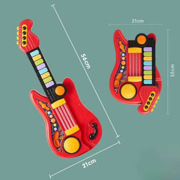 StrumStar™ – Interactieve Gitaar & Piano – Muzikaal Speelplezier voor Peuters