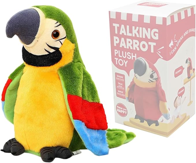 ChatParrot™ – Jouw kletsgrage knuffelmaatje - Pratende papegaai