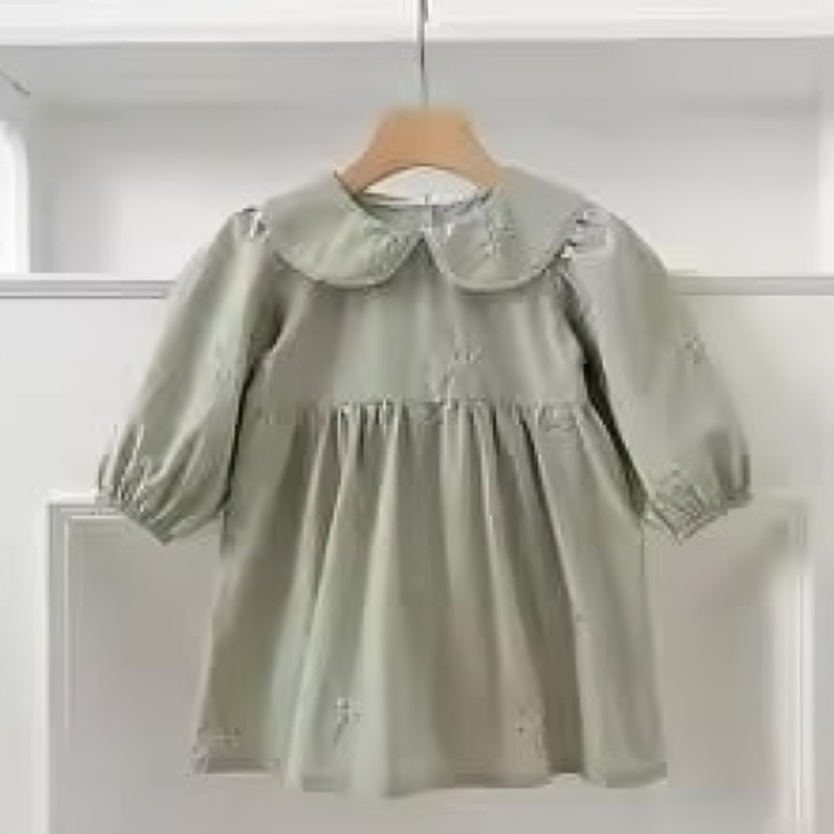 LaceHarvest™ – Vintage Set met Kanten Kraag – Baby en Peuter Outfit