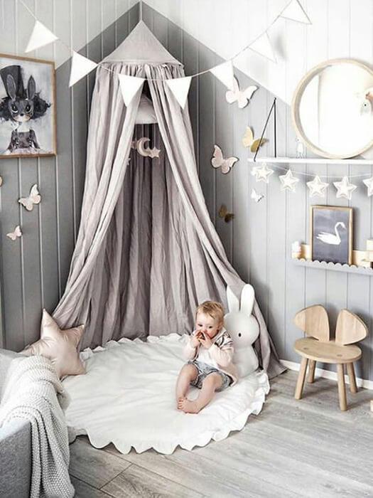 ZoetNest™ – Zachte Baby Speelmat met Ruffle Rand – Comfortabel & Stijlvol Vloerkleed