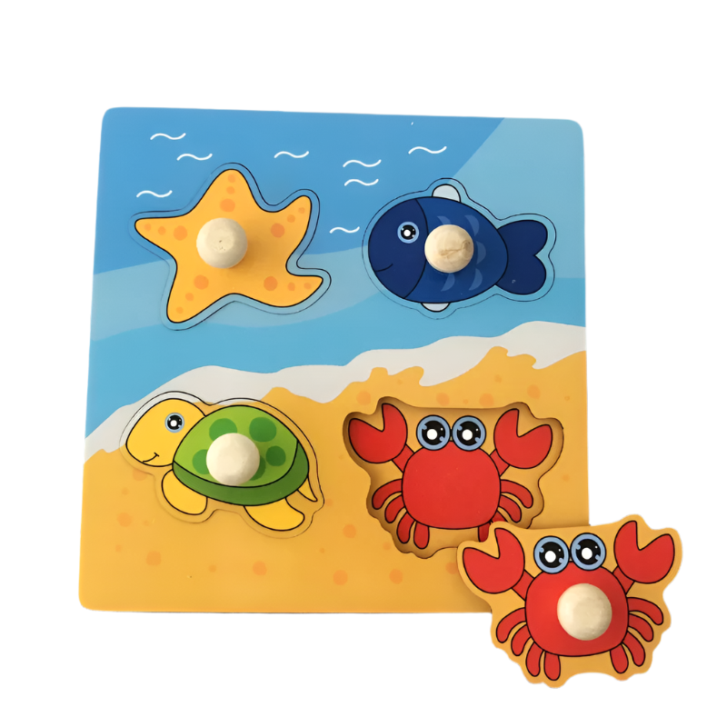 ShapeSmart™ – Educatieve Houten Puzzel – Kleuren & Vormen Ontdekspel