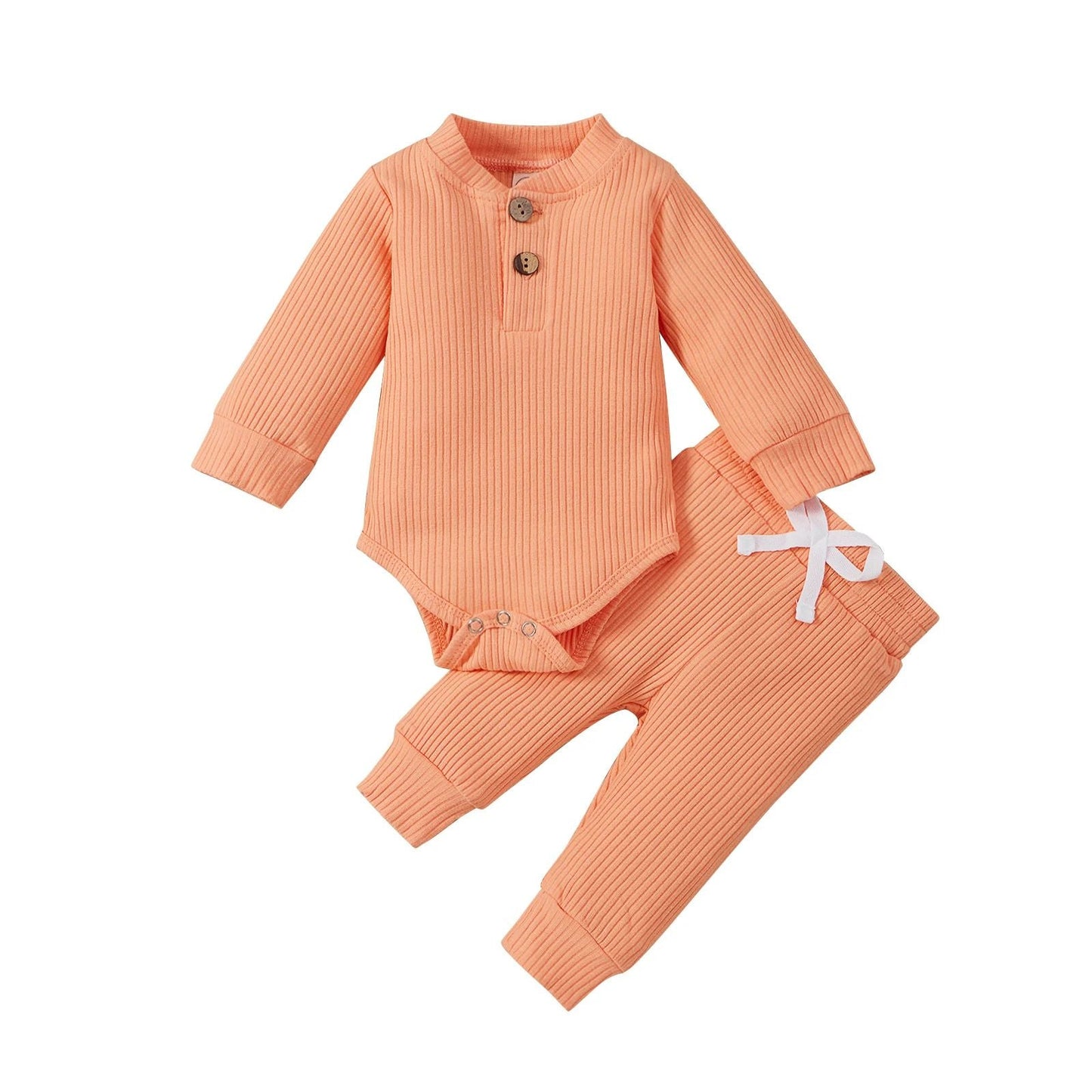 CuddleNest™ – Comfortabel Baby Kledingset – Warme Twee-Delige Outfit