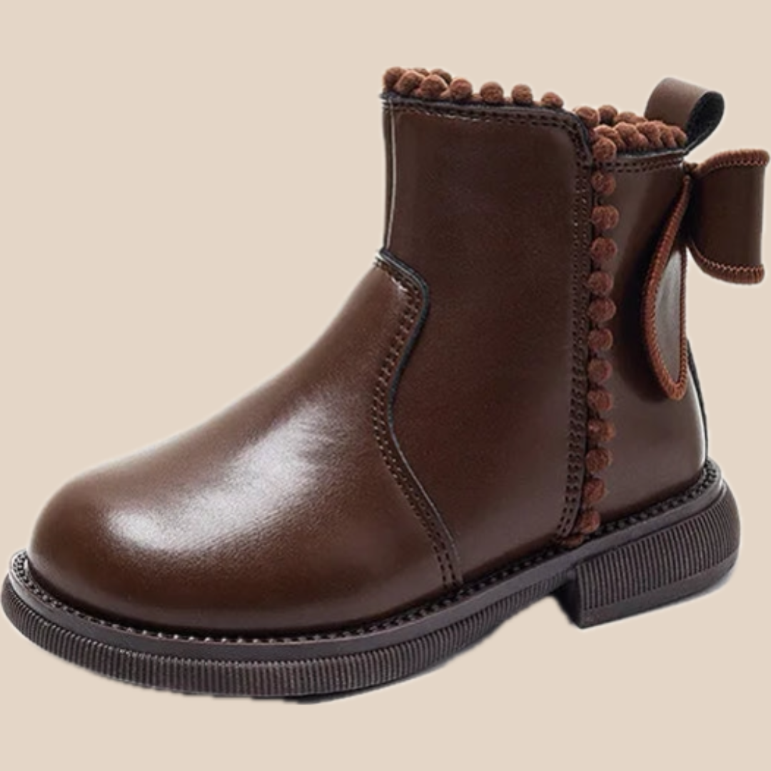 CharmBoots™ – Stijlvolle Leren Enkellaarsjes – Comfortabele Meisjesschoenen