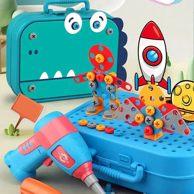 BricoKids™: Draagbare Knutselkoffer voor Kinderen - Montessori Speelgoed