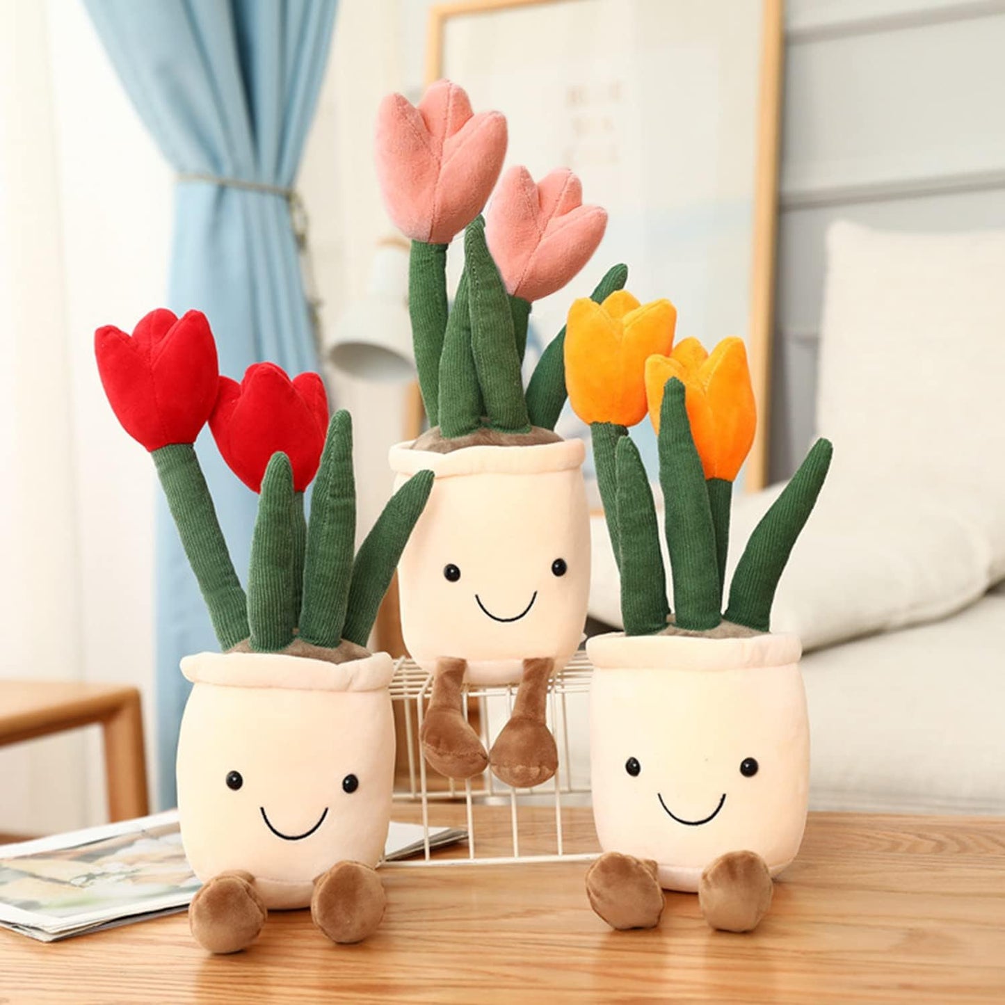 BloomBuddies™ – Vrolijke Bloemen Knuffelfiguur – Decoratieve Pluche Vriend