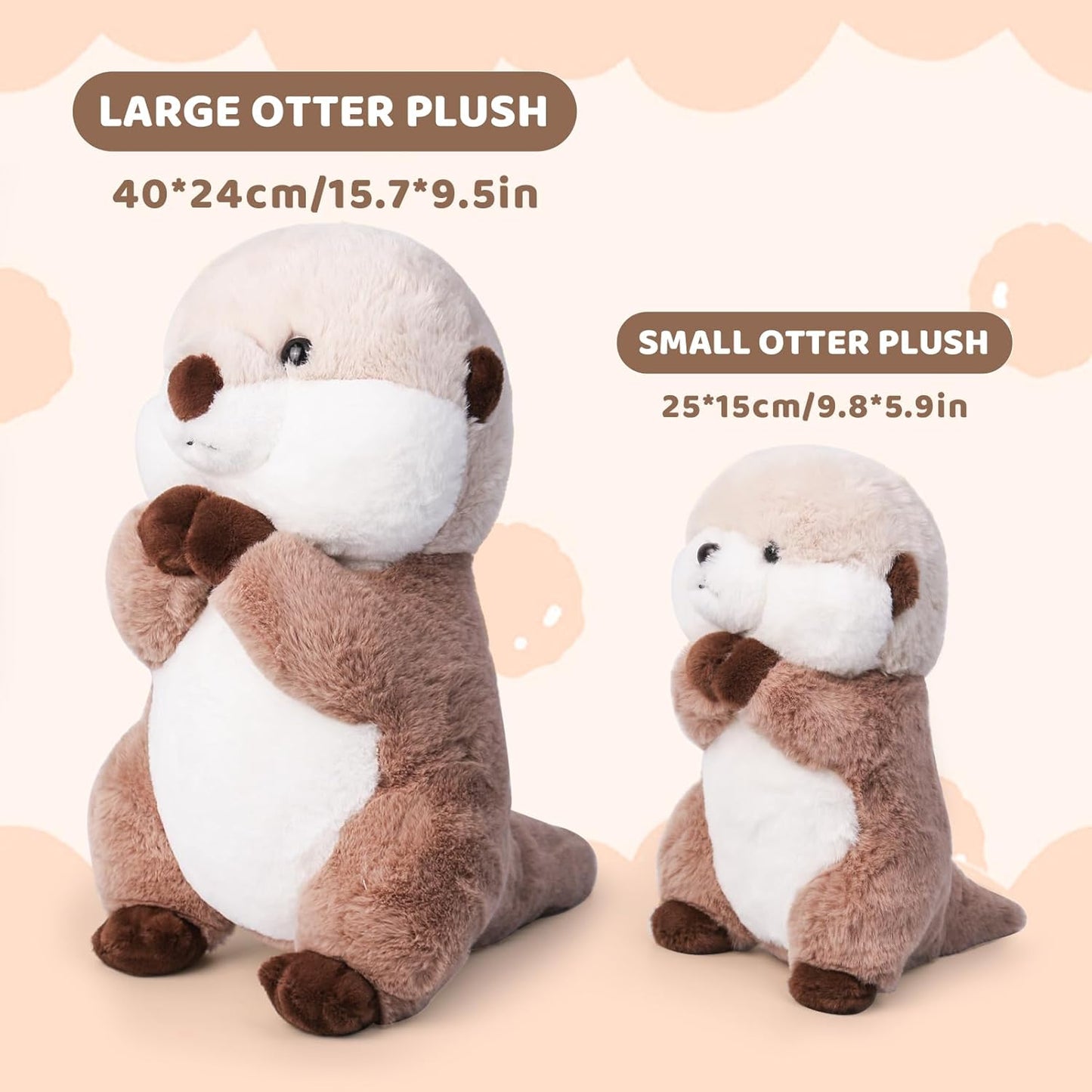 OtterSnug™ – Zachte Pluche Otter Knuffel – Knuffeldier voor Kinderen & Volwassenen