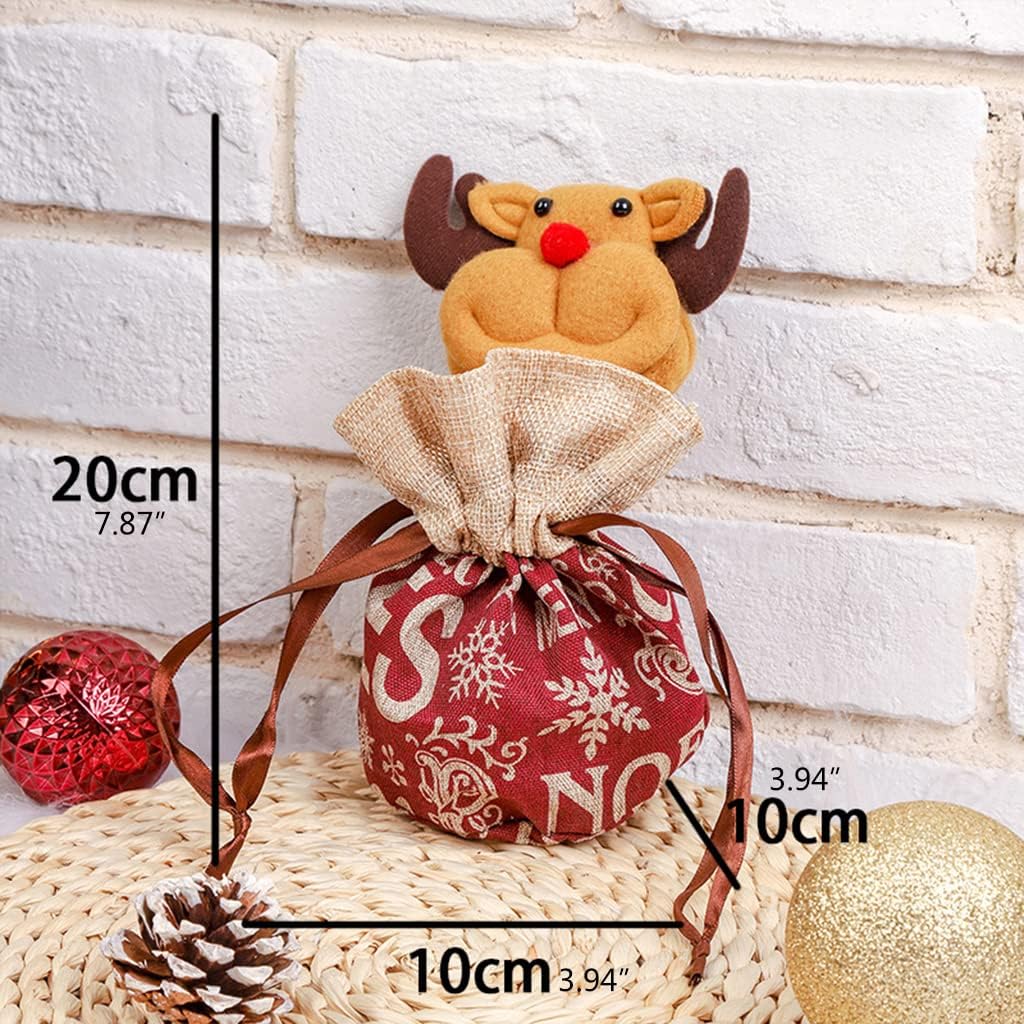 FestiveSacks™ – Luxe Herbruikbare Cadeauzakjes – Kerst Geschenk Tasje