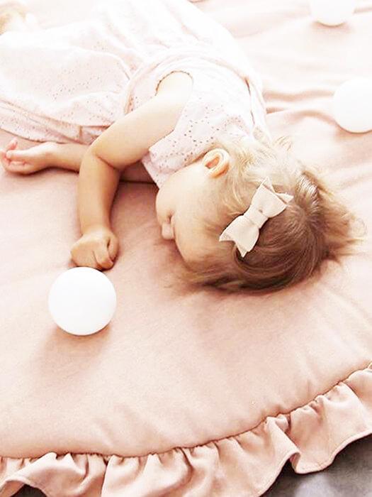 ZoetNest™ – Zachte Baby Speelmat met Ruffle Rand – Comfortabel & Stijlvol Vloerkleed