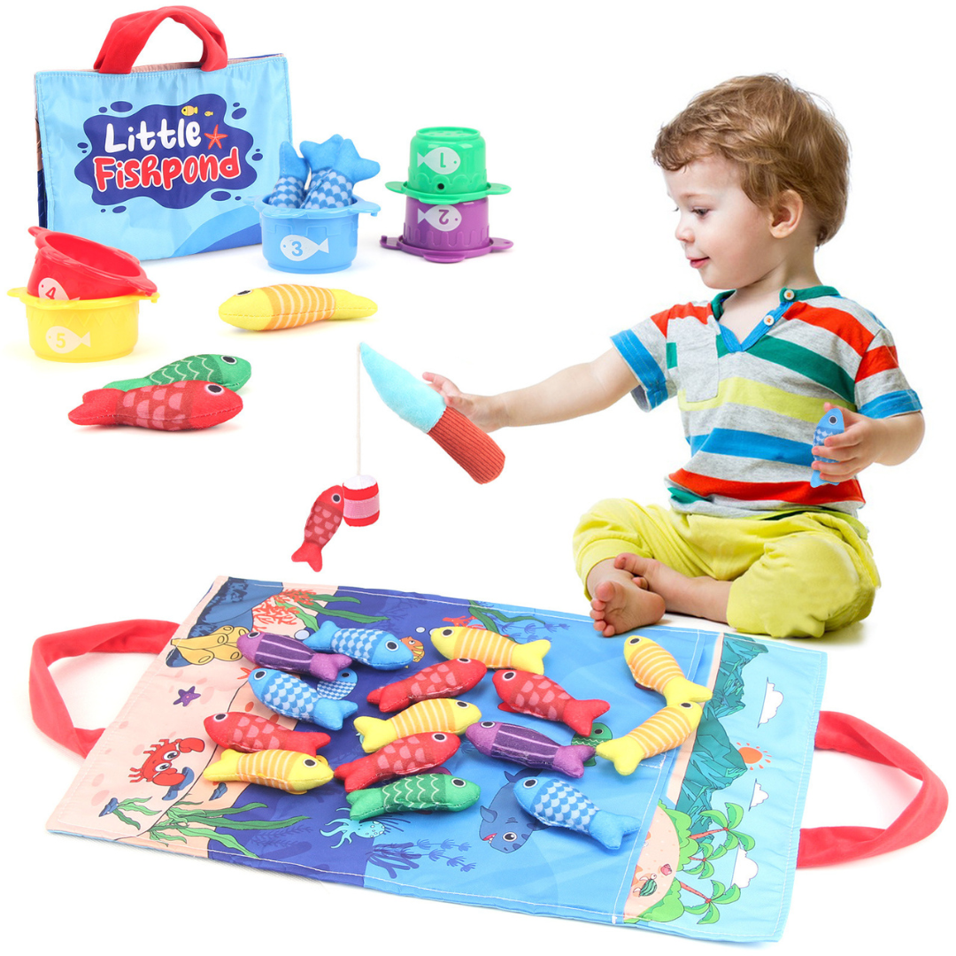 Little FishPond - Interactief Visspel voor Peuters - Sensory Speelgoed