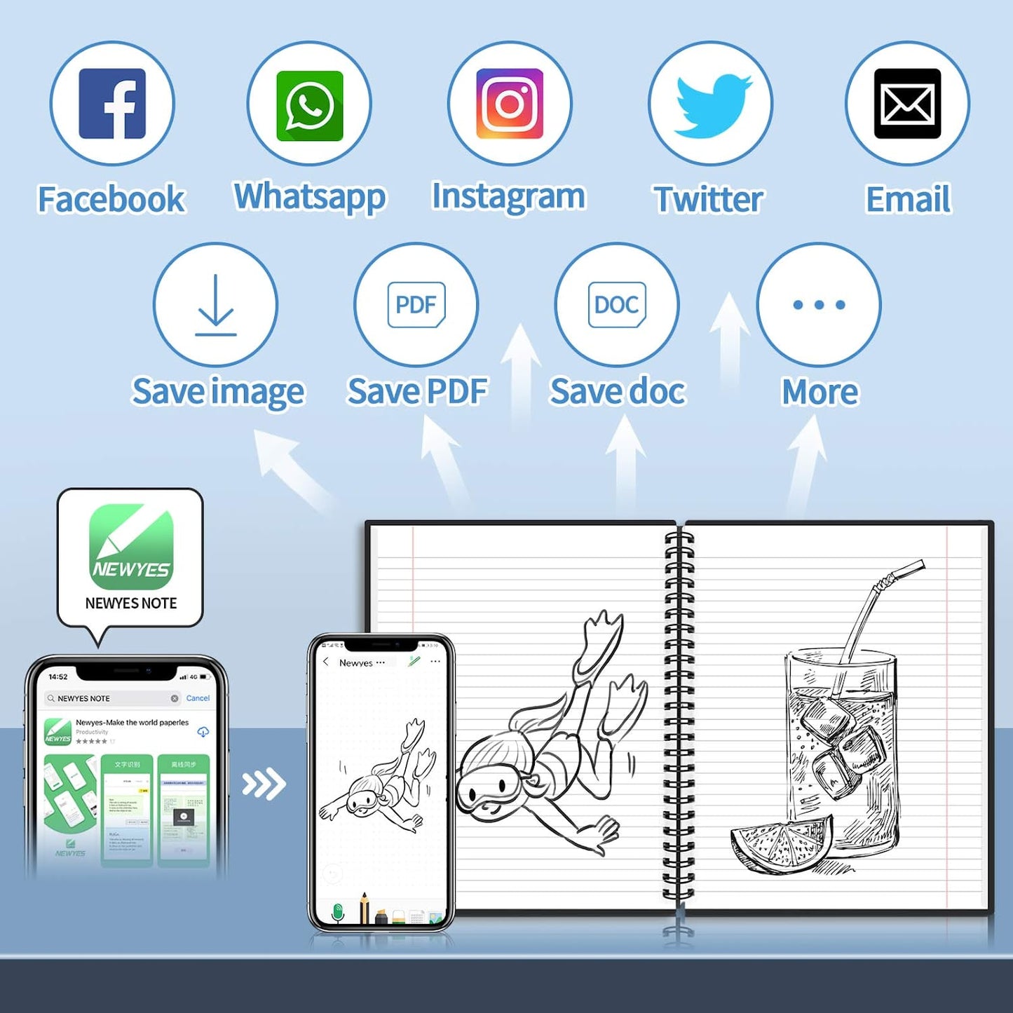 DrawSave™ - Bespaar papier & geld! - Herbruikbaar tekenboekje