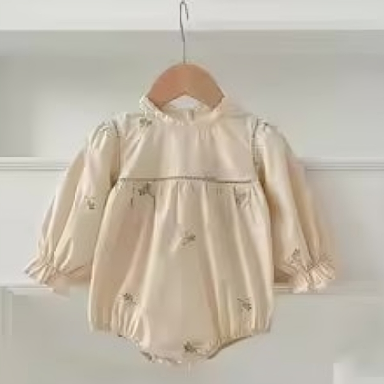 LaceHarvest™ – Vintage Set met Kanten Kraag – Baby en Peuter Outfit
