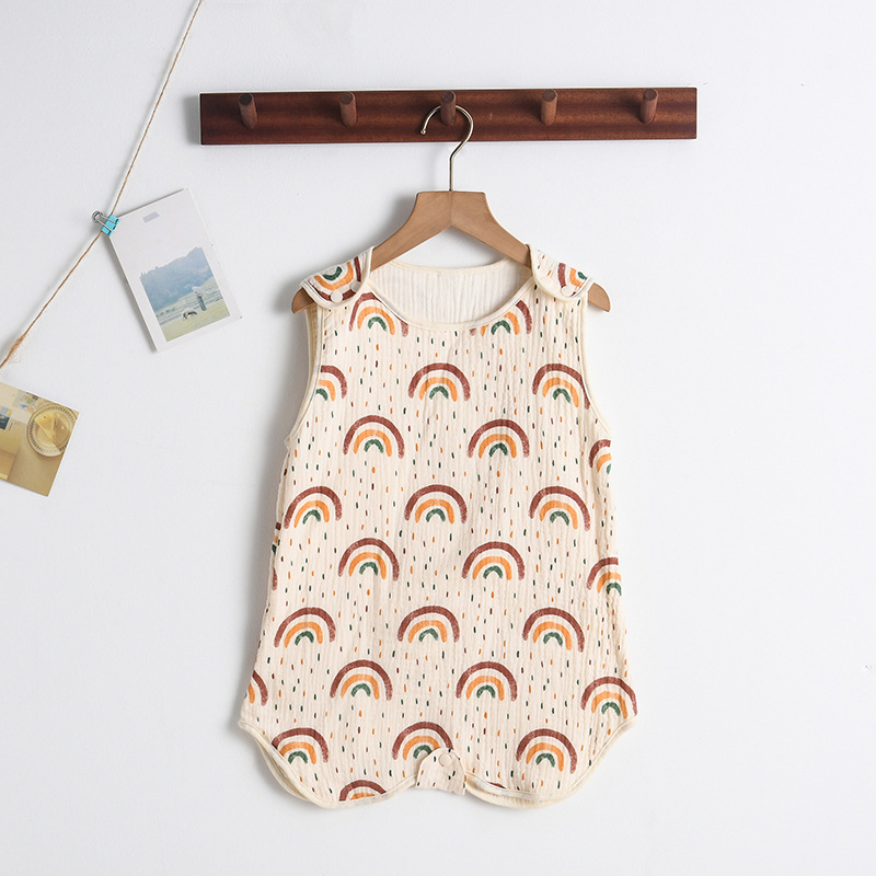 SleepBloom™ – Luchtige Musselin Zomerslaapzak – Baby Slaapcomfort Set