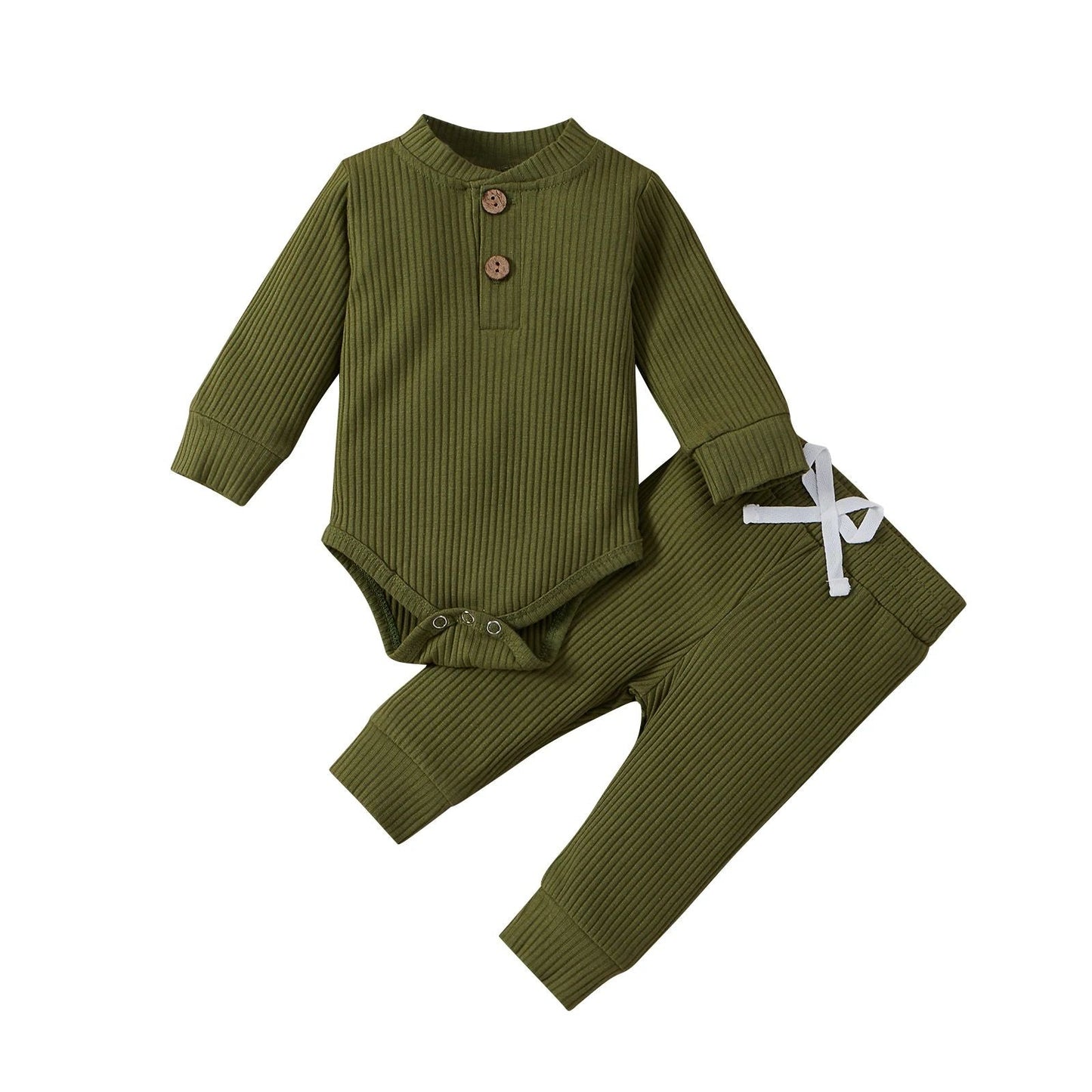 CuddleNest™ – Comfortabel Baby Kledingset – Warme Twee-Delige Outfit