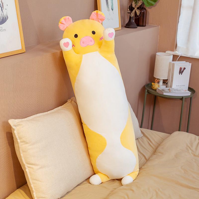 SnugBuddy™ – Langwerpig Kussen met Cartoonprint – Zachte Knuffelsteun