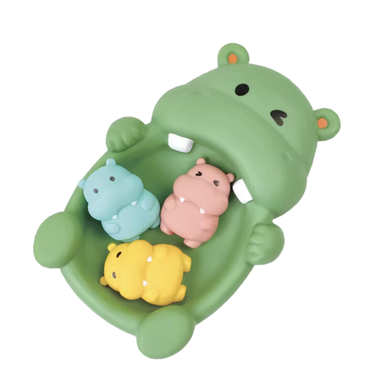 AquaOtter™ – Familie Badset in Zacht Silicone – Drijvend Speelgoed voor Baby’s