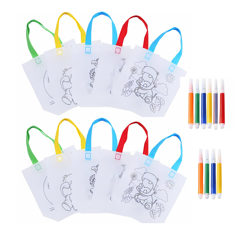 ColorTote™ – DIY Canvas Tassen Ontwerp Set – Creatief Knutselplezier