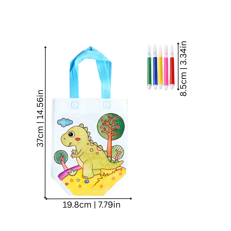 ColorTote™ – DIY Canvas Tassen Ontwerp Set – Creatief Knutselplezier
