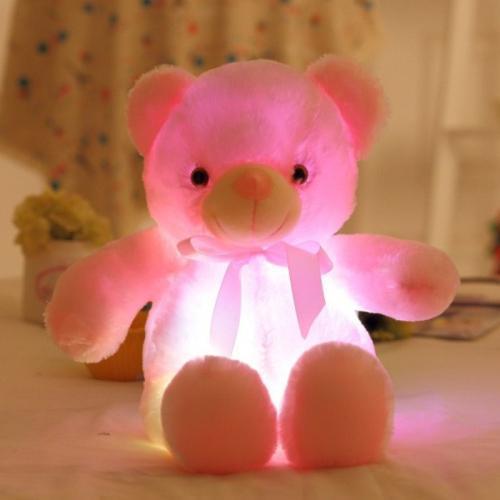 GlowBear™ – Lichtgevende LED Knuffelbeer – Zacht Nachtlampje & Troostvriend