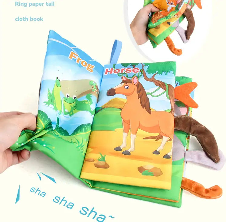 BladBeest™ – Montessori Stoffen Babyboekjes – Sensorisch Speelplezier voor de Allerkleinsten