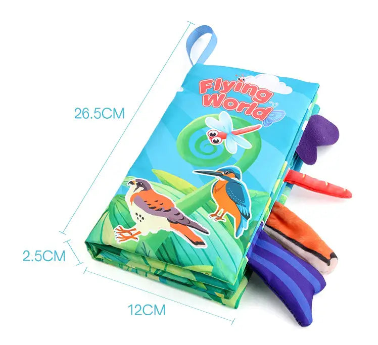 BladBeest™ – Montessori Stoffen Babyboekjes – Sensorisch Speelplezier voor de Allerkleinsten