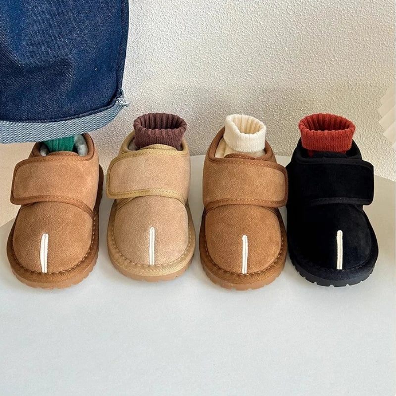 SnugStep™ – Warme Klittenbandschoenen met Antislip – Comfortabele Kinder Winterschoenen