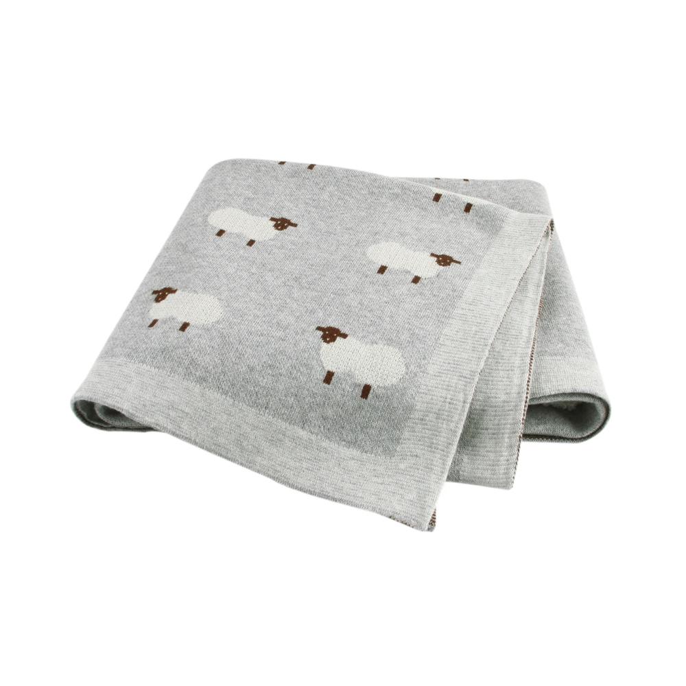 SnuggleKnit™ – Zachte Katoenen Babydeken – Comfort voor Elk Seizoen