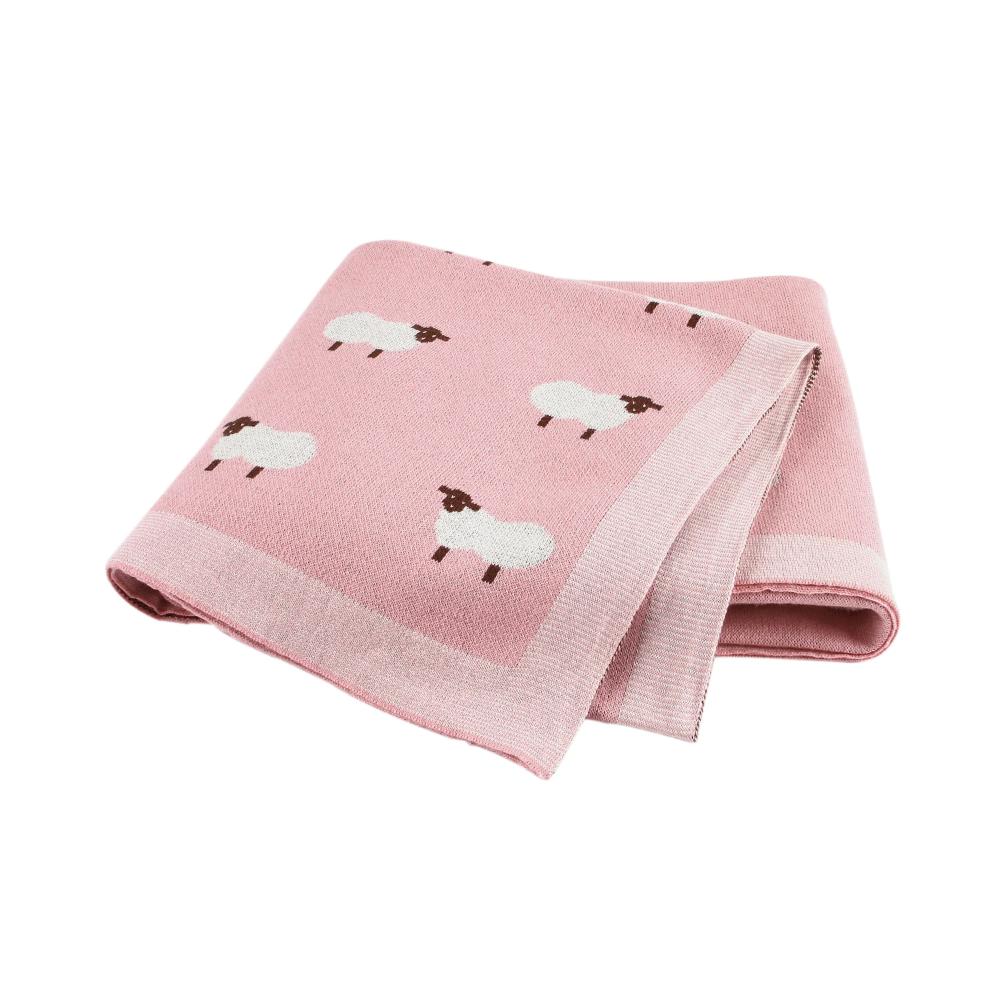 SnuggleKnit™ – Zachte Katoenen Babydeken – Comfort voor Elk Seizoen