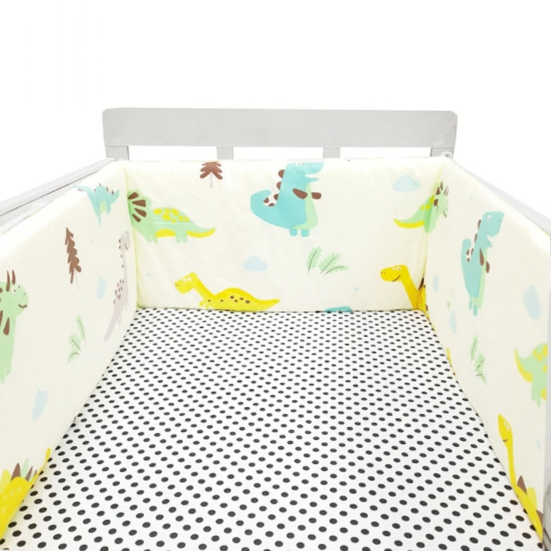 CozyGuard™ – Zachte Katoenen Ledikantbumper – Veilige Slaapbescherming