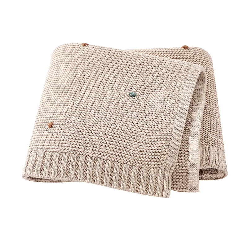 SnugWeave™ – Zachte Katoenen Gebreide Deken – Comfort voor Baby’s