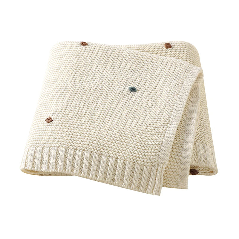 SnugWeave™ – Zachte Katoenen Gebreide Deken – Comfort voor Baby’s