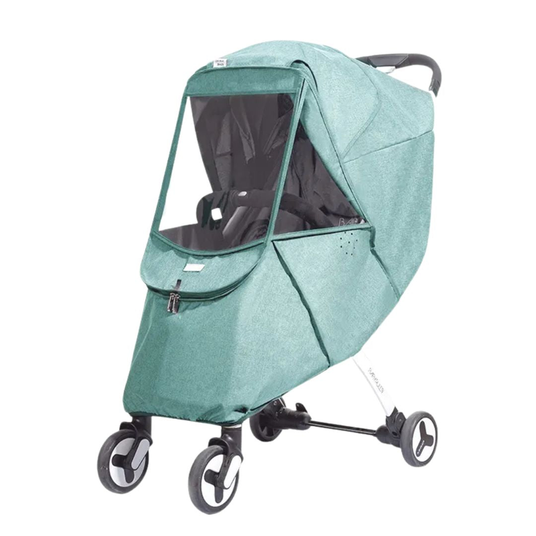 WeatherGuard™ – Universele Kinderwagen Regencover – Wind- en Weerbestendige Bescherming