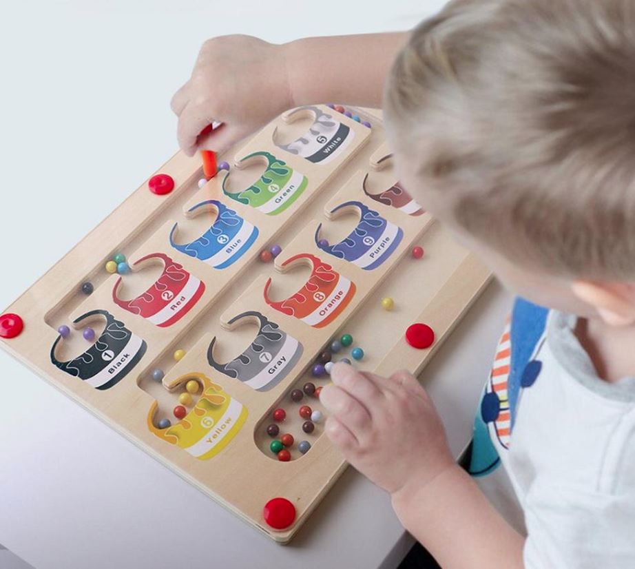 4Ever Wood™ - MagneticMaze - Kleur en Nummer Doolhof