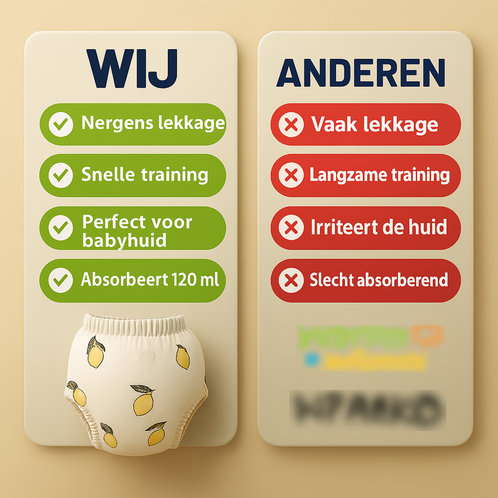 PottyPals™ – Herbruikbare Pottytrainer van Katoen – Peuter Training Broekje