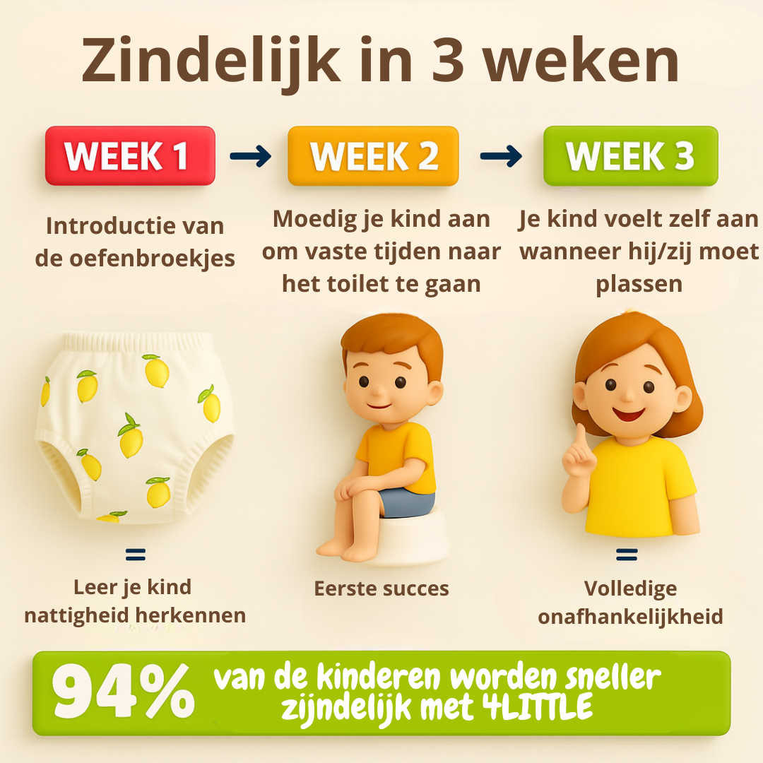 PottyPals™ – Herbruikbare Pottytrainer van Katoen – Peuter Training Broekje
