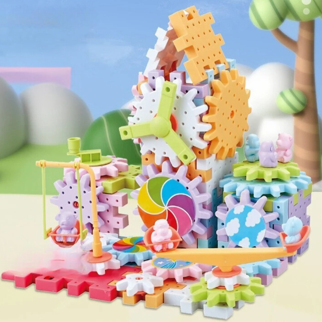Spin&Build™ - Roterende Montessori Bouwset - Creatief bouw speelgoed