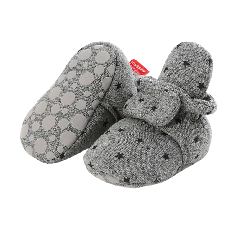 StarBliss™ – Zachte Katoenen Babyslofjes – Warmte & Veiligheid voor Kleine Sterren