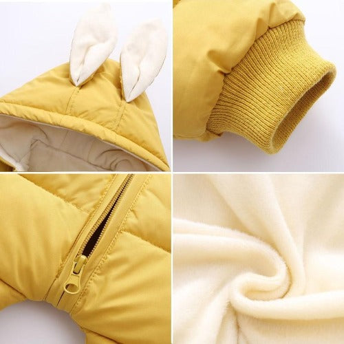 BunnyCuddle™ – Warme Baby Wintercombi met Oortjes – Schattige & Comfortabele Outfit