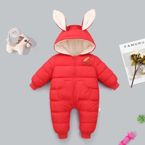 BunnyCuddle™ – Warme Baby Wintercombi met Oortjes – Schattige & Comfortabele Outfit