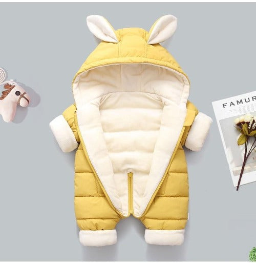 BunnyCuddle™ – Warme Baby Wintercombi met Oortjes – Schattige & Comfortabele Outfit